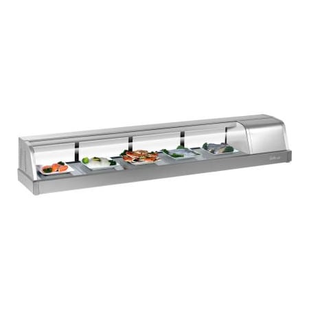Turbo Air 6' Refrigerated Sushi Display Case SAK-70R(L)-N